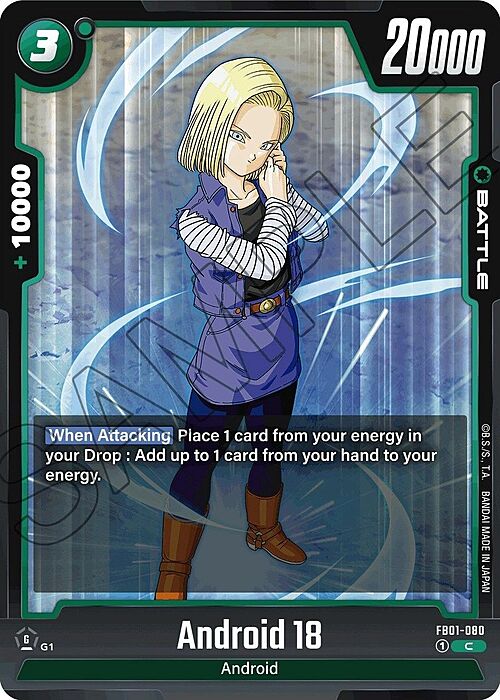 Android 18 Card Front