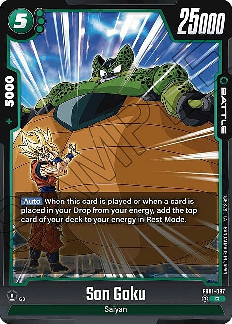 Son Goku Card Front