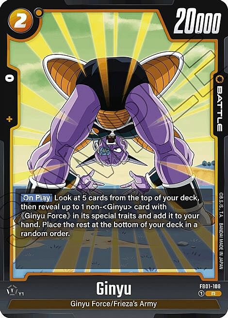 Ginyu Card Front