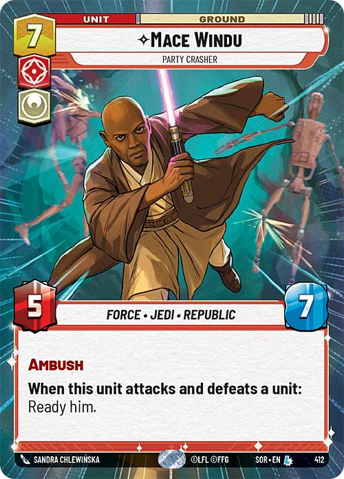 Mace Windu - Party Crasher Card Front