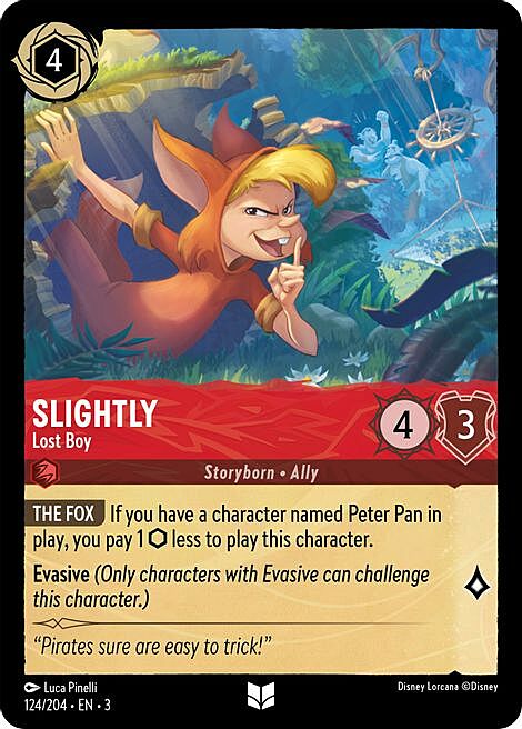 Slightly - Lost Boy Card Front