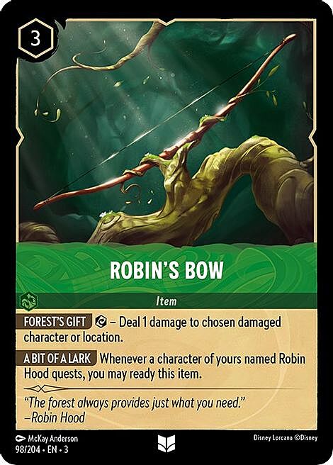 Robin's Bow Card Front