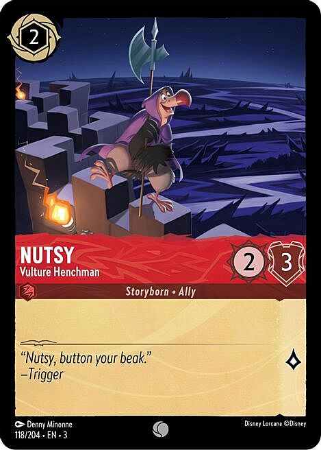 Nutsy - Vulture Henchman Card Front