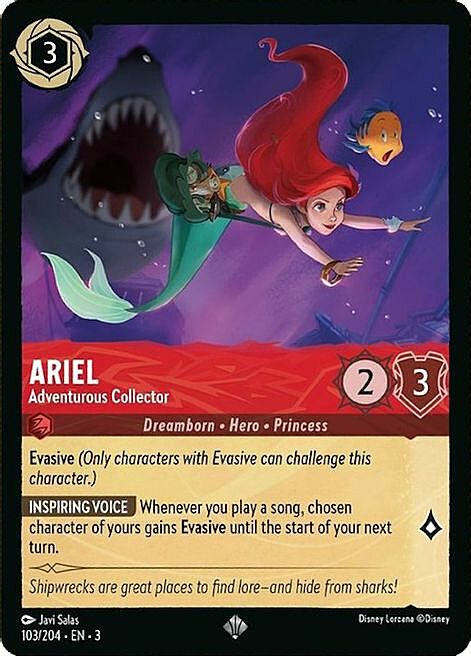 Ariel - Adventurous Collector Card Front