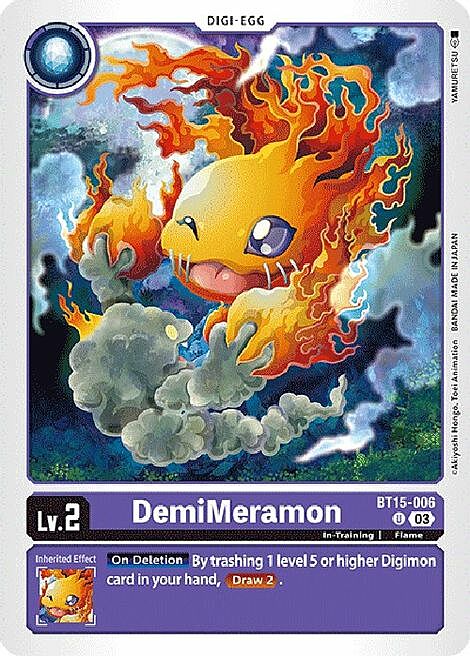 DemiMeramon Card Front