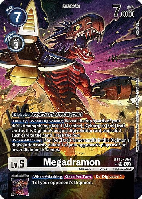 Megadramon Card Front