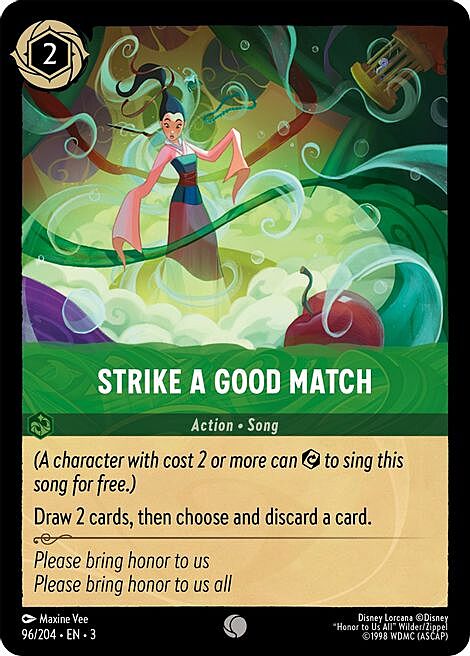 Strike a Good Match Card Front