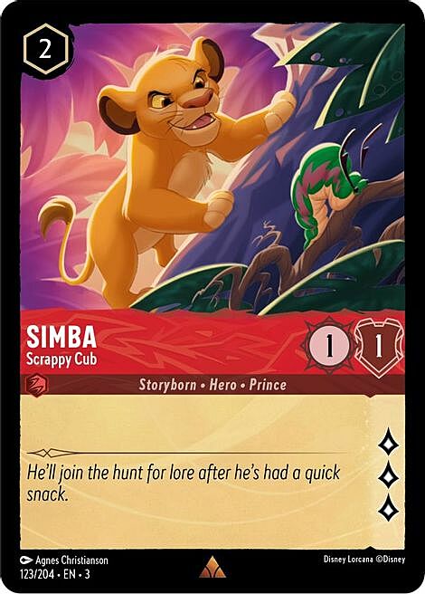 Simba - Scrappy Cub Card Front