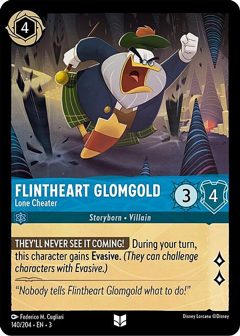 Flintheart Glomgold - Lone Cheater Card Front