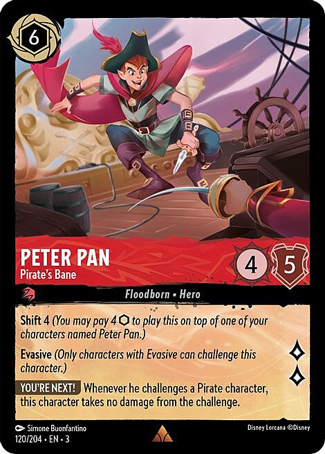 Peter Pan - Pirate's Bane Card Front