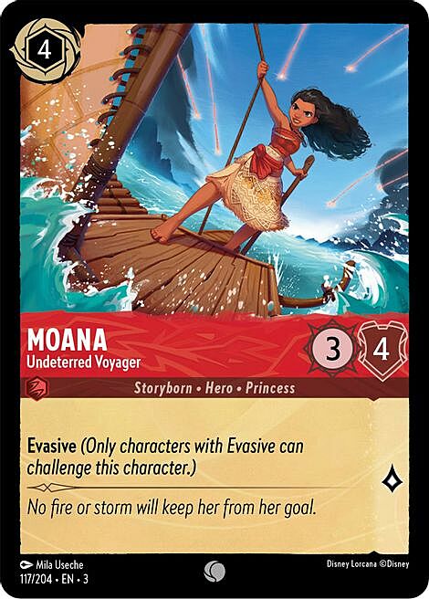 Moana - Undeterred Voyager Card Front