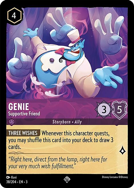 Genie - Supportive Friend Card Front