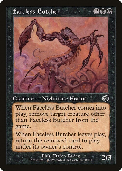 Faceless Butcher Card Front