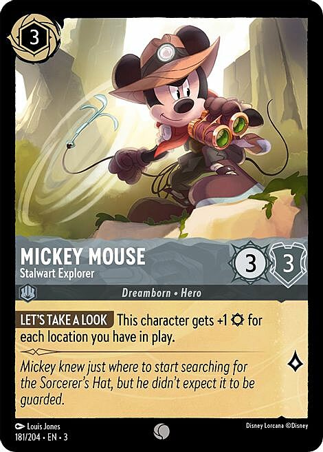 Mickey Mouse - Stalwart Explorer Card Front