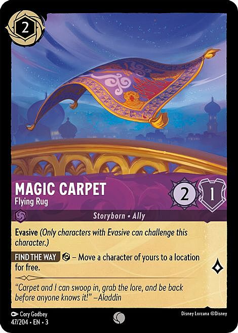 Magic Carpet - Flying Rug Card Front