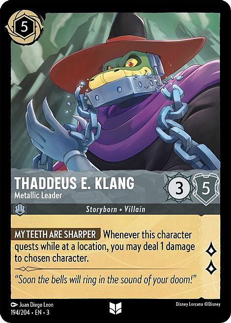 Thaddeus E. Klang - Metallic Leader Card Front