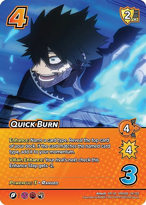 Quick Burn Card Front