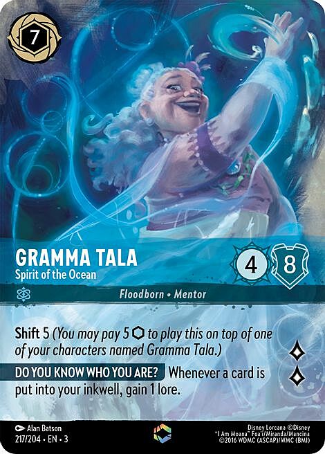 Gramma Tala - Spirit of the Ocean Card Front