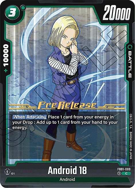 Android 18 Card Front