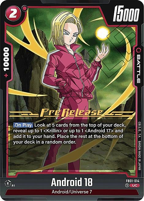 Android 18 Card Front