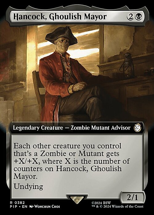 Hancock, Ghoulish Mayor Card Front