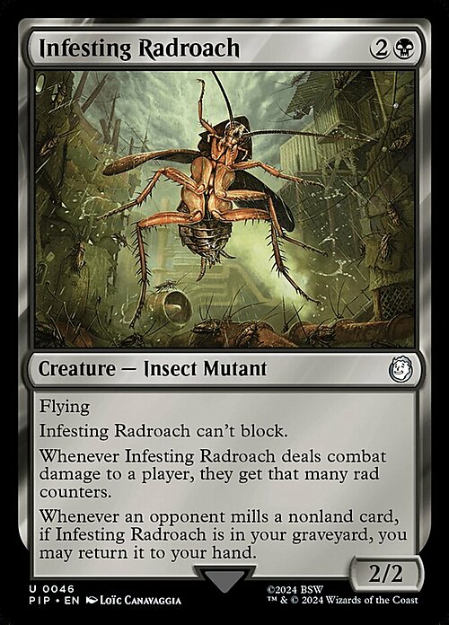 Infesting Radroach Card Front