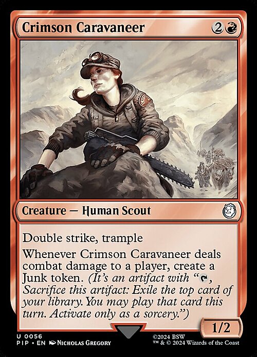 Crimson Caravaneer Card Front