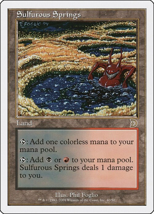 Sulfurous Springs Card Front