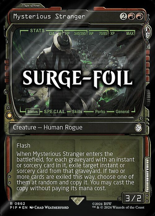 Mysterious Stranger Card Front