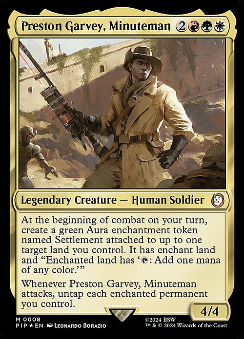 Preston Garvey dei Minutemen Card Front