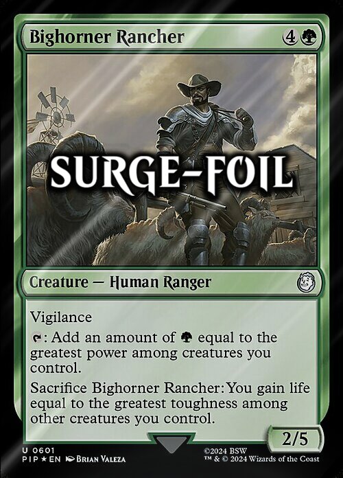 Bighorner Rancher Card Front