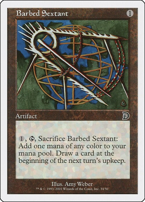 Barbed Sextant Card Front