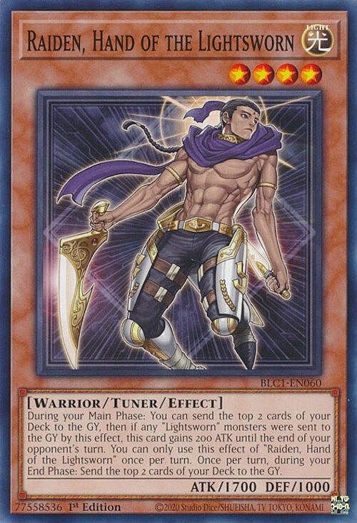 Raiden, Hand of the Lightsworn Card Front