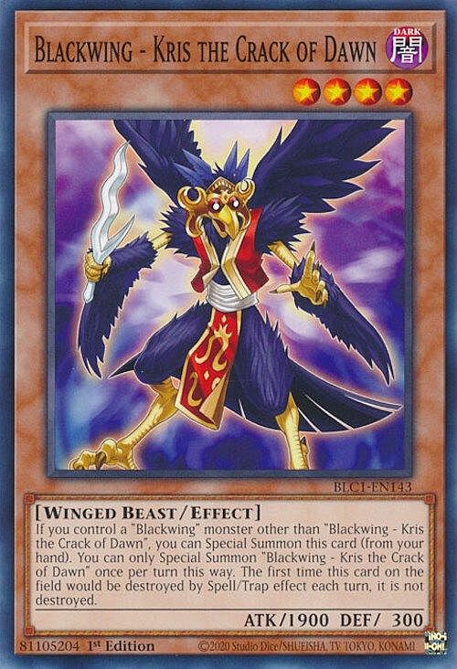 Blackwing - Kris the Crack of Dawn Card Front