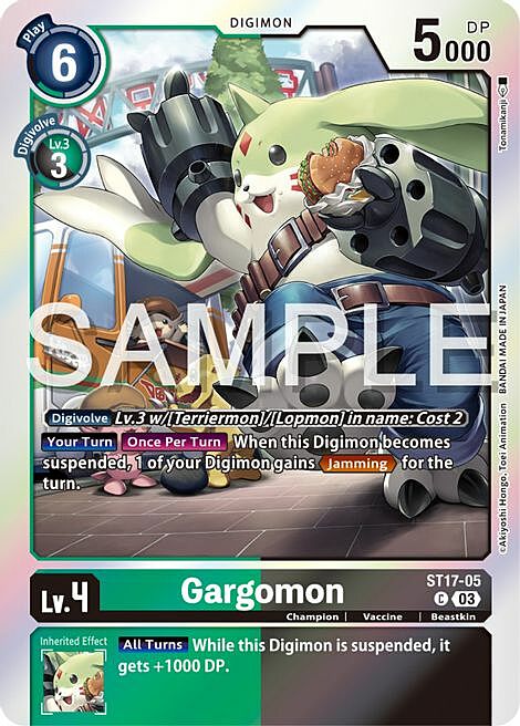 Gargomon Card Front