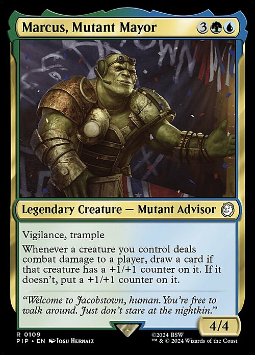 Marcus, Mutant Mayor Card Front