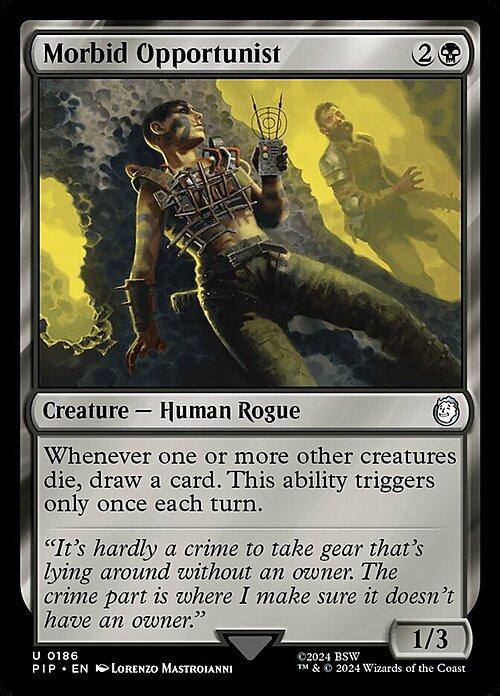 Morbid Opportunist Card Front