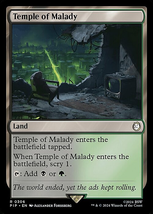 Temple of Malady Card Front