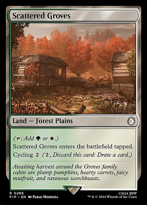 Scattered Groves Card Front