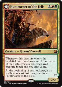 Huntmaster of the Fells // Ravager of the Fells Card Front