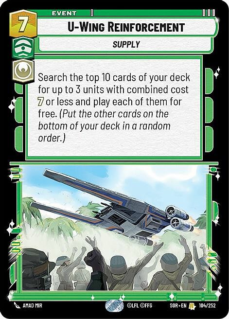 U-Wing Reinforcement Card Front