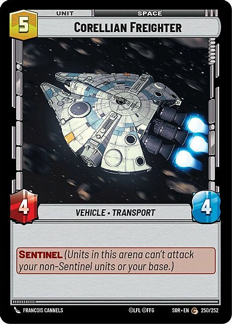 Corellian Freighter Card Front