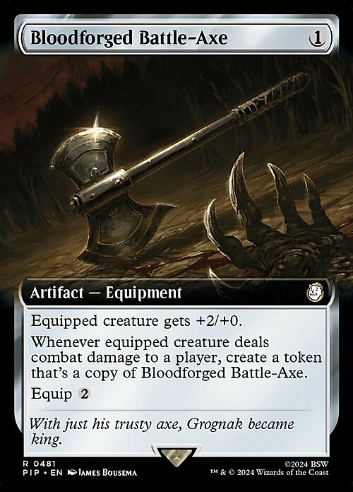 Bloodforged Battle-Axe Card Front