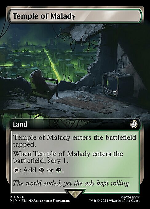 Temple of Malady Card Front