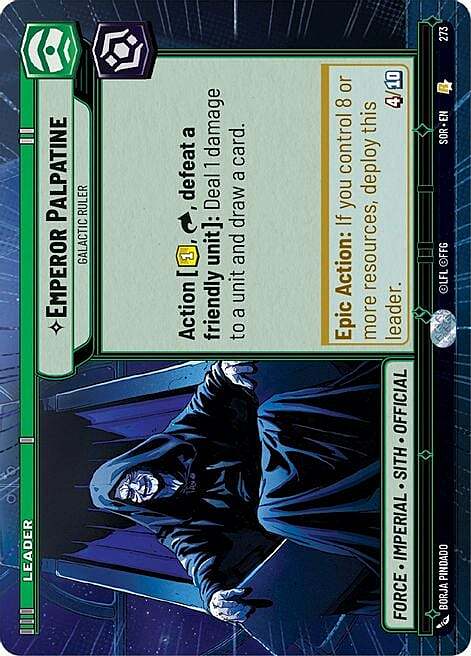 Emperor Palpatine - Galactic Ruler Card Front