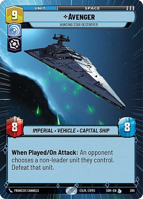 Avenger - Hunting Star Destroyer Card Front