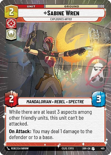 Sabine Wren, Explosives Artist Card Front