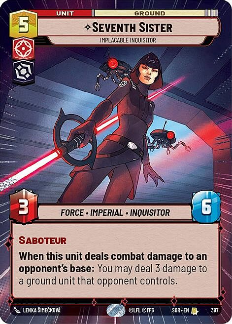 Seventh Sister, Implacable Inquisitor Card Front