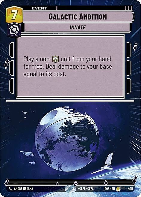 Galactic Ambition Card Front