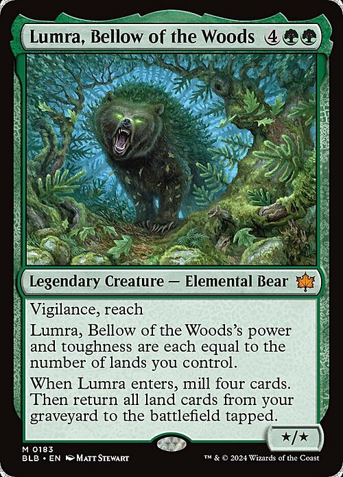 Lumra, Ruggito della Foresta Card Front